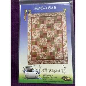 just cant cut it quilt pattern